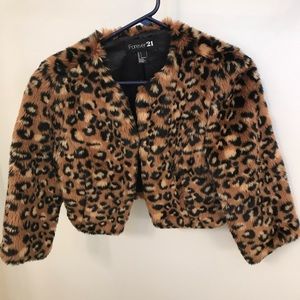 Faux fur jacket